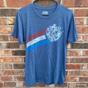 Star Wars Millennium Falcon Graphic T-shirt Blue S